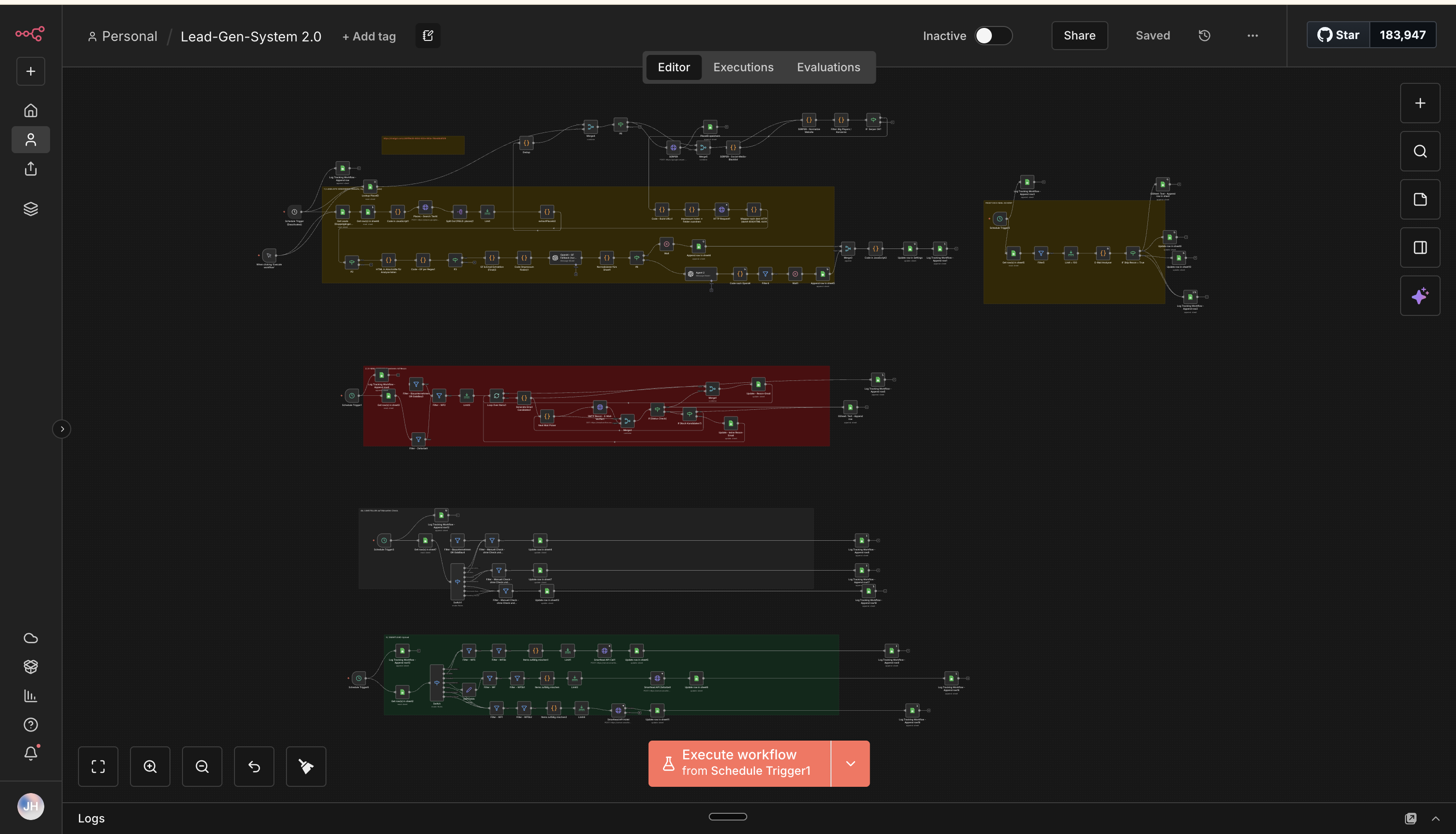 Lead generation workflow